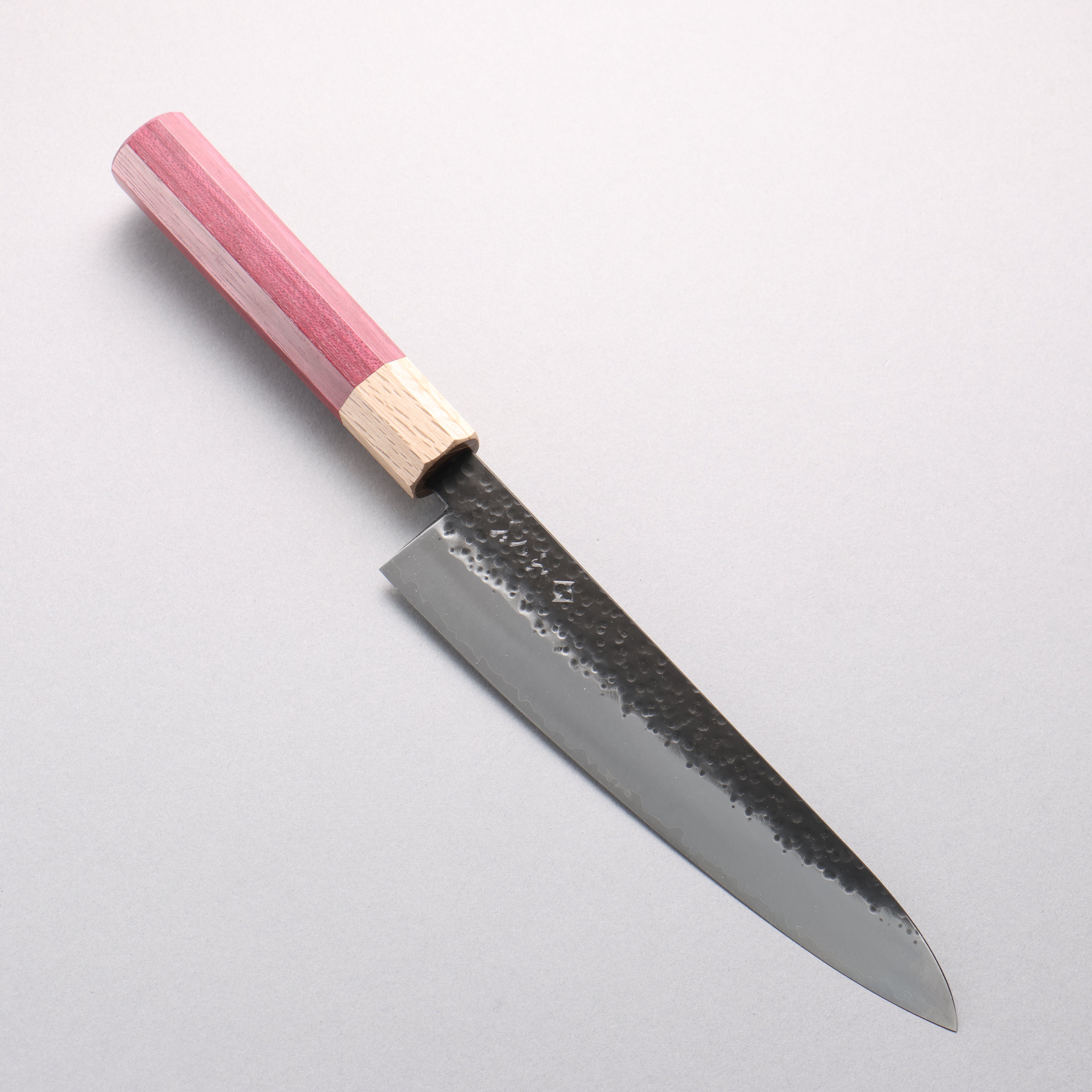 Fukube VG10 鎚目 黑打 牛刀 210mm 紫心木 握把 - 清助刃物