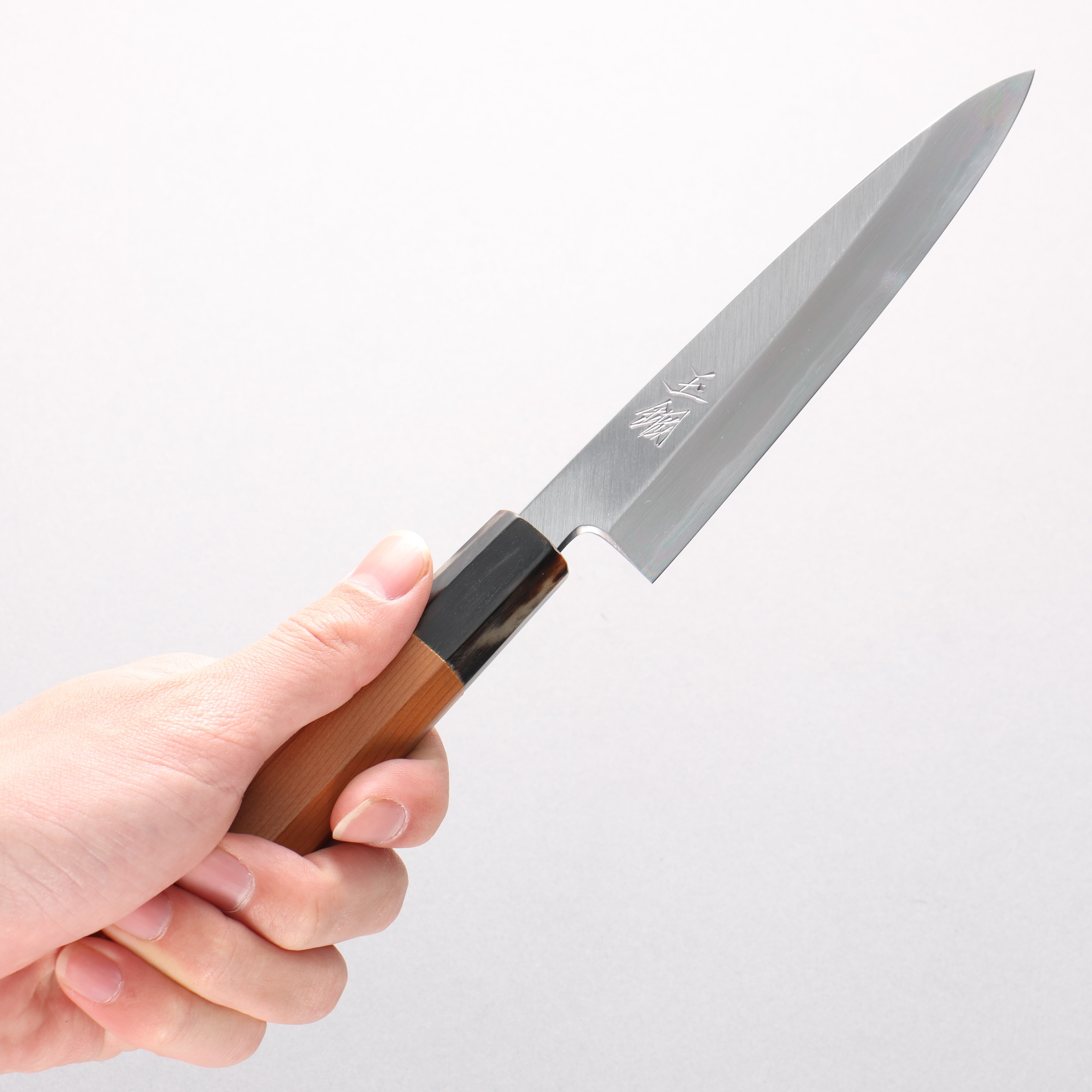 鐵泉 田中作 Tamahagane 多用途小刀 145mm 紫杉木 握把 - 清助刃物