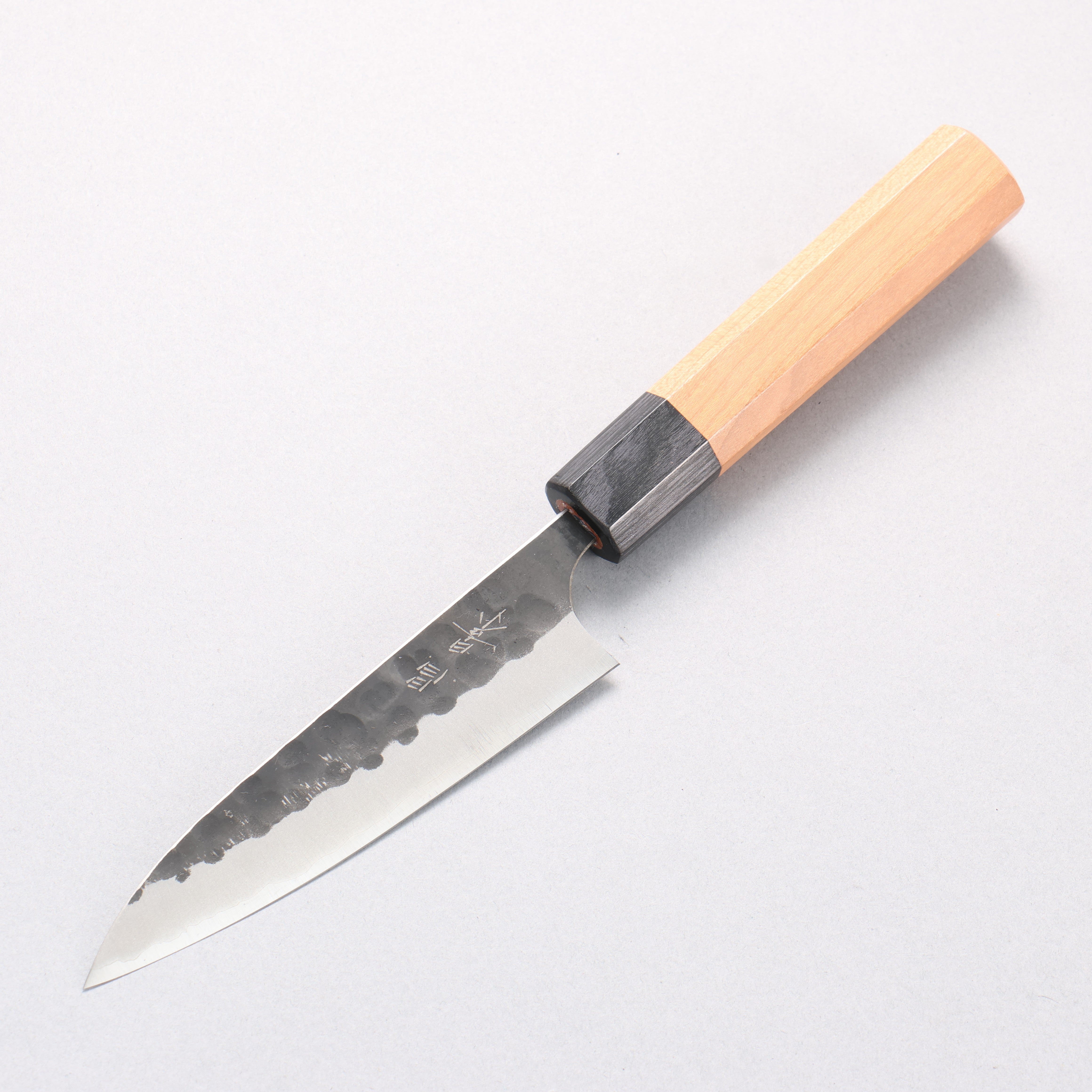 昌景 小石 超級青鋼 黑打 多用途小刀 120mm 美國櫻桃木 握把 - 清助刃物