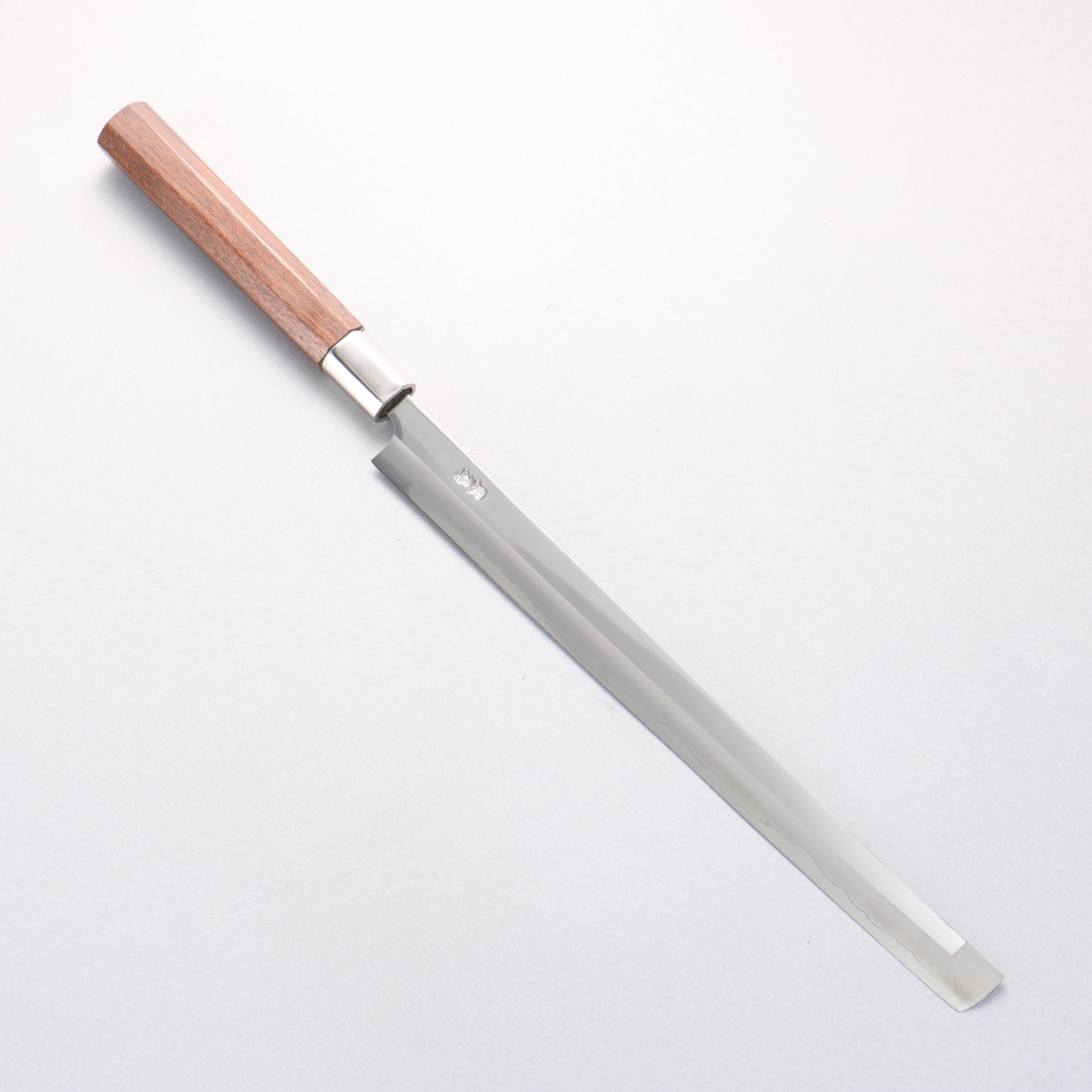 黑鳥 銀三鋼 打磨處理 蛸引 270mm 核桃木 握把 - 清助刃物