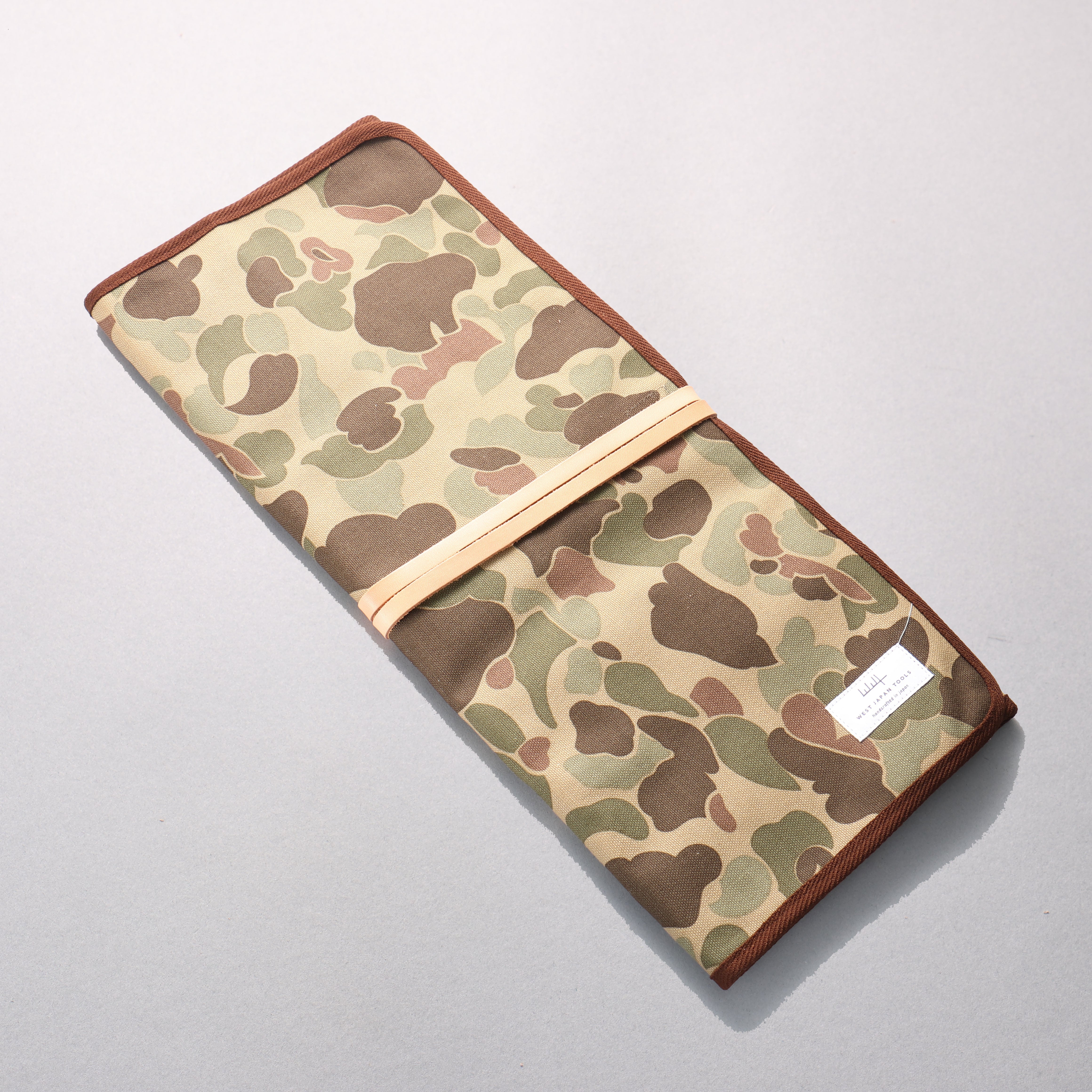 West Japan Tools 刀袋（可收納六把刀） 布 迷彩 640mm x 510mm - 清助刃物