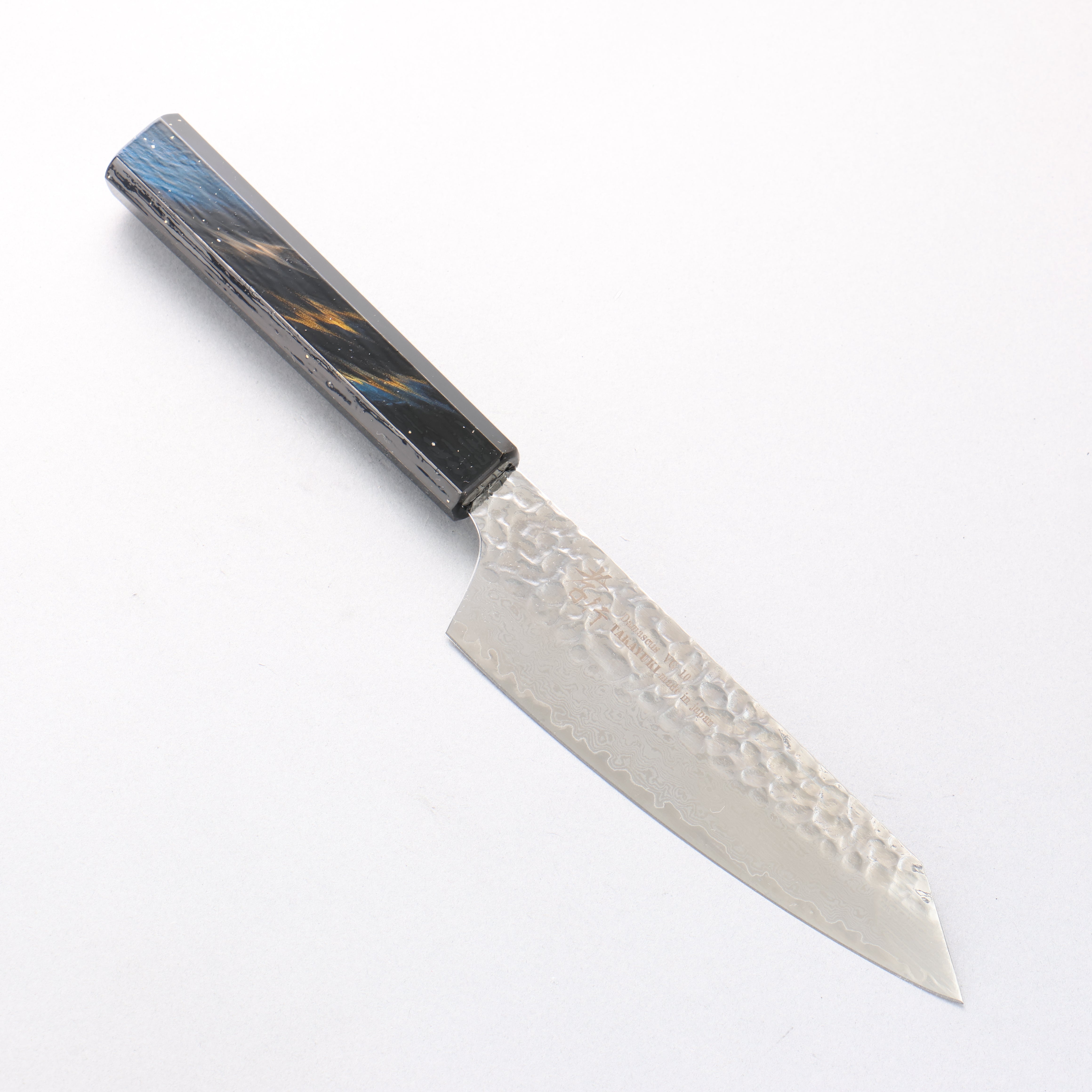 堺 孝行 VG10 33層大馬士革紋 劍型三德刀 160mm 櫟木漆塗（彩宇）握把 - 清助刃物