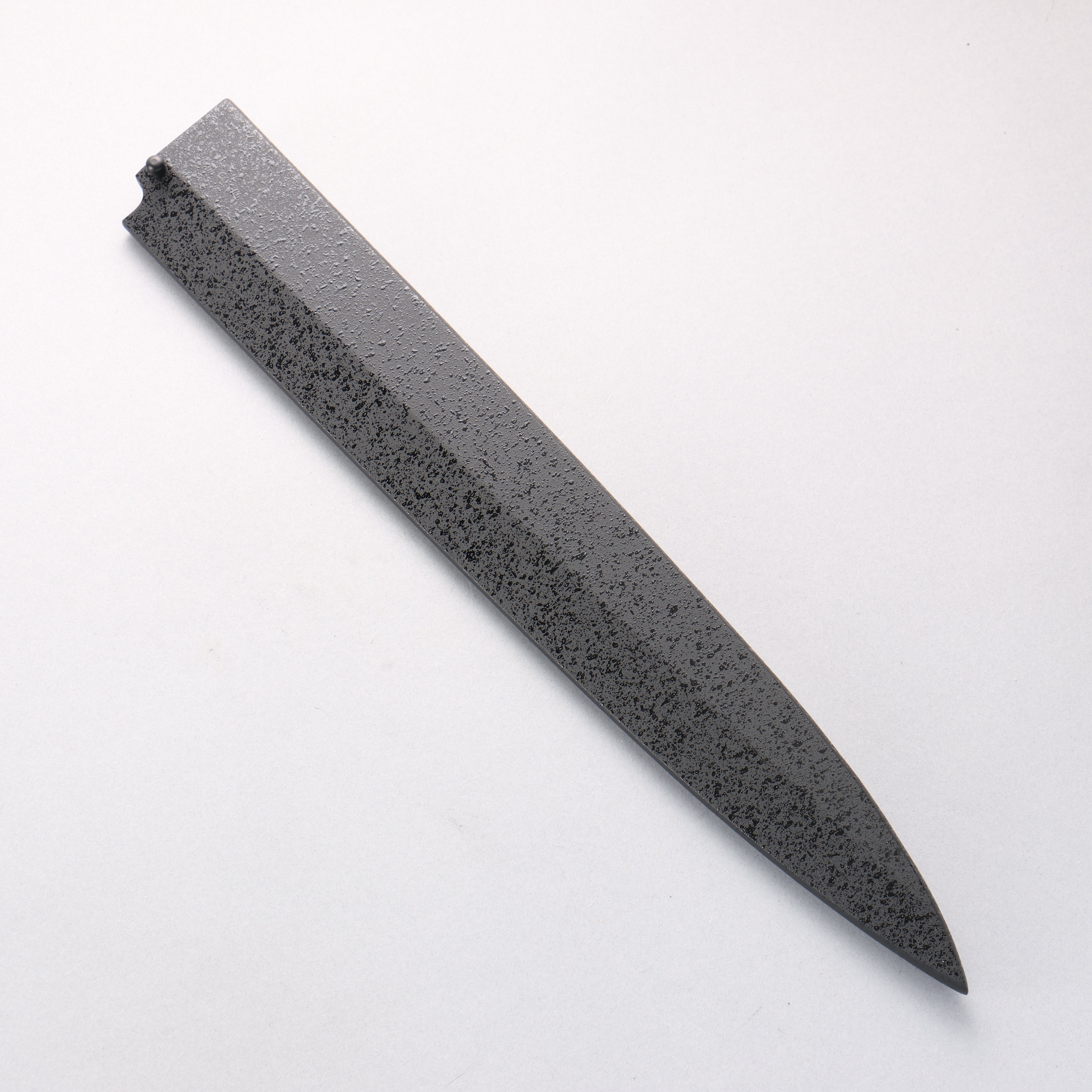 黑石目圖樣 木蘭鞘 330mm 柳刃用 附合成木安全栓 - 清助刃物