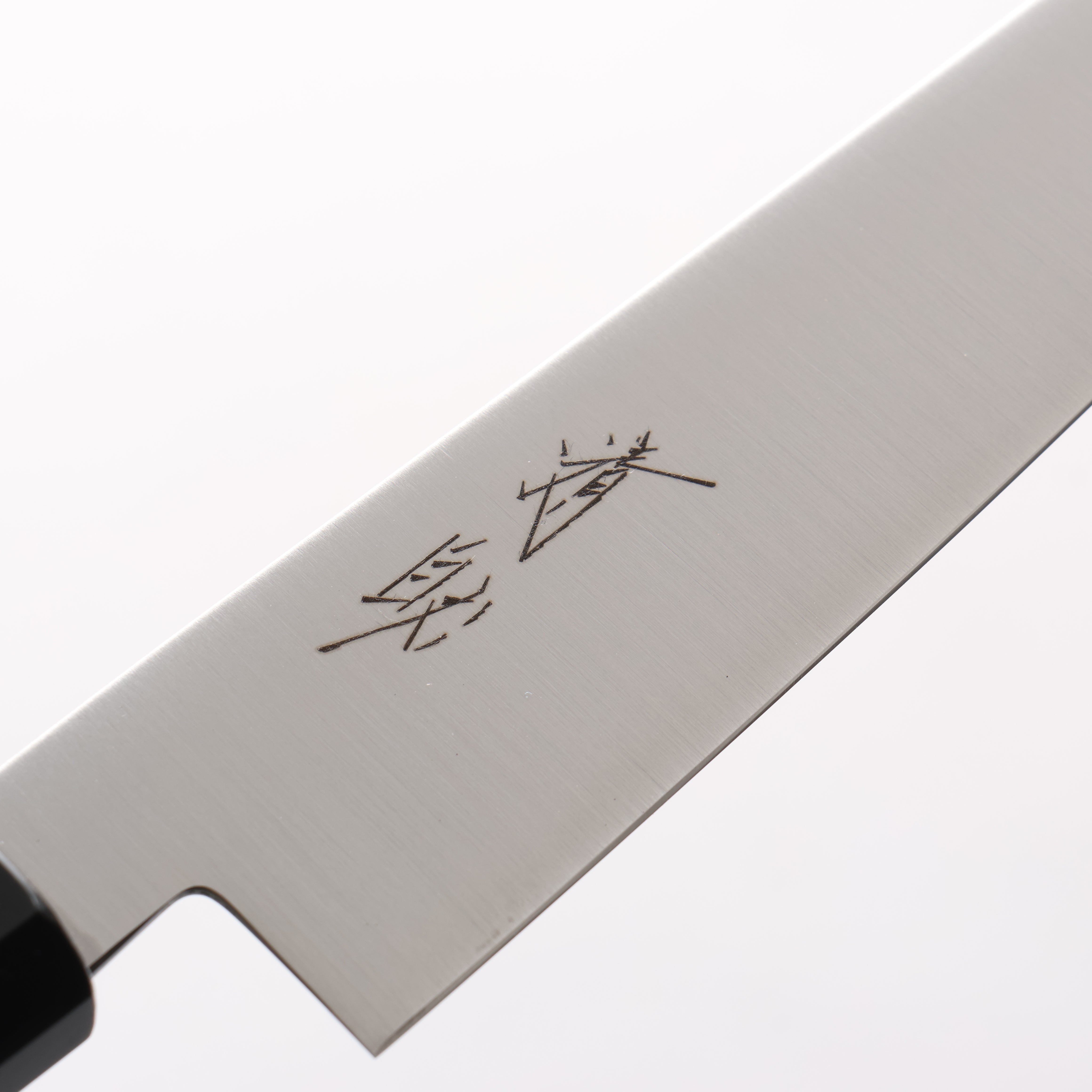 清助 不鏽鋼 多用途小刀 150mm 柚木 (口輪：黑塑膠) 握把 - 清助刃物