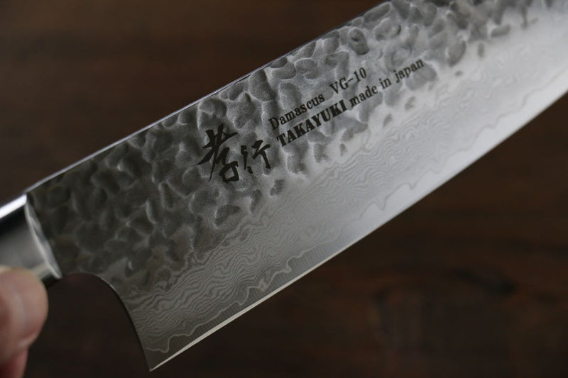 堺 孝行 VG10 33層 大馬士革紋 三德刀 180mm 桃花心合成木 握把 - 清助刃物