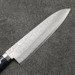 訓平 彩流 VG10 大馬士革紋 牛刀 日本刀 180mm 深藍色合成木 握把 - 清助刃物