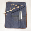 West Japan Tools刀袋（可收納三把刀） 布 格紋 390mm x 510mm - 清助刃物