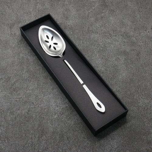 Gestura 銀色金屬 濾勺 235mm - 清助刃物