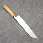 清助 銀三鋼 打磨處理 切付牛刀 日本刀 240mm 白橡木 握把 - 清助刃物
