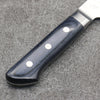 清助 青鋼二號 梨地 切付三德刀 日本刀 195mm 深藍色合成木 握把 - 清助刃物