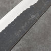 山本 直 青鋼 黑打 牛刀 日本刀 180mm 紫檀木（口輪：紅合成木） 握把 - 清助刃物