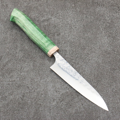 加藤 義實 水面 SG2 鎚目 多用途小刀 120mm 洋型 (綠色) 握把 - 清助刃物