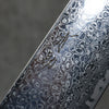 清助 鏡子2 AUS10 鏡面處理 大馬士革紋 牛刀 240mm 黑合成木 握把 - 清助刃物