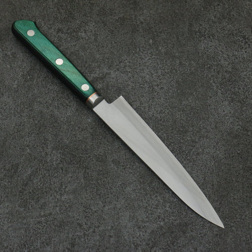 堺 菊守 青鋼一號 多用途小刀 150mm 合成木（綠色） 握把 - 清助刃物