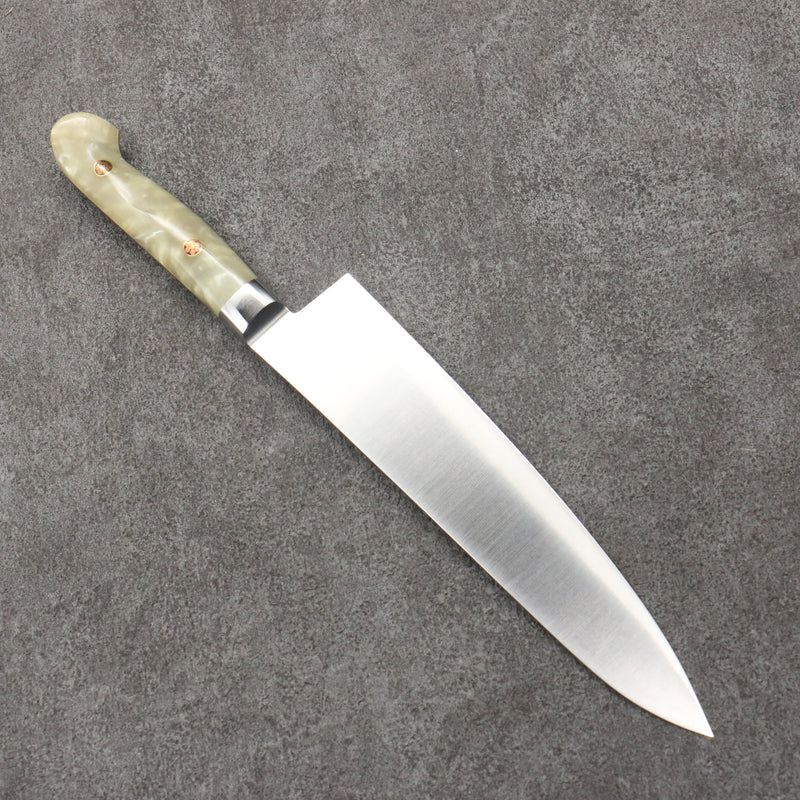 堺 孝行 大廚系列 SP 瑞典鋼 牛刀鮭魚刀型 210mm SP Type III (珍珠) 握把 - 清助刃物