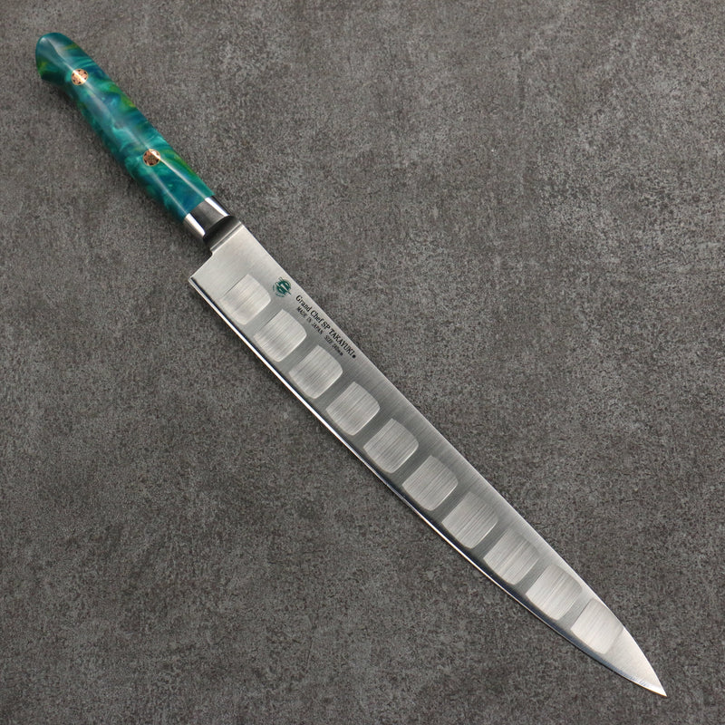 堺 孝行 大廚系列 SP 瑞典鋼 鮭魚筋引 240mm SP Type III (叢林) 握把 - 清助刃物