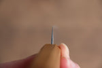 清助 月影 AUS10 打磨處理 鎚目 大馬士革紋 多用途小刀  150mm 橡木 握把 - 清助刃物
