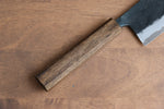 進藤 恭平 青鋼 黑打 菜切 日本刀 165mm 櫟木漆塗 握把 - 清助刃物
