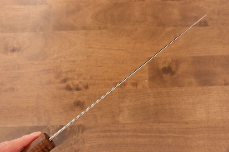 黑崎 優 風神 超級青鋼 鎚目 牛刀  240mm 楓木（茶色帶土耳其石環型設計） 握把 - 清助刃物