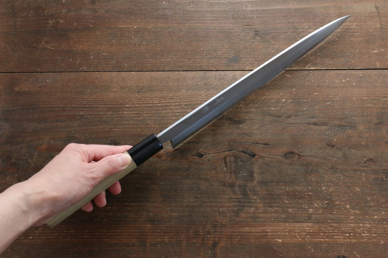 清助 鉬鋼（MOL） 霞研 柳刃 日本刀 握把 - 清助刃物