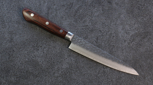 清助 瑞典鋼 鎚目 多用途小刀 日本刀 150mm 桃花心木 握把 - 清助刃物