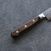 清助 VG10 33層 大馬士革紋 多用途小刀 日本刀 135mm 茶色合成木 握把 - 清助刃物