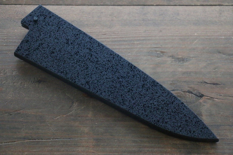 黑石目圖樣 木蘭 鞘 牛刀用 附合成木安全栓 180mm Houei - 清助刃物