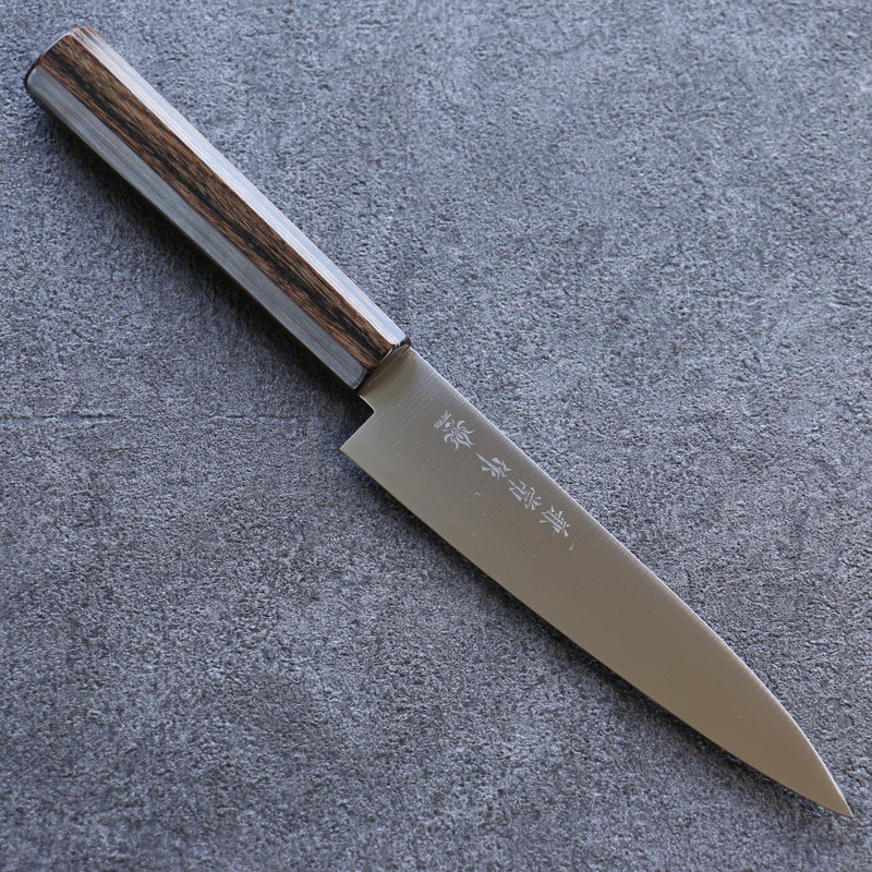 兼常 一途 VG10 多用途小刀 日本刀 135mm 茶色合成木 握把 - 清助刃物