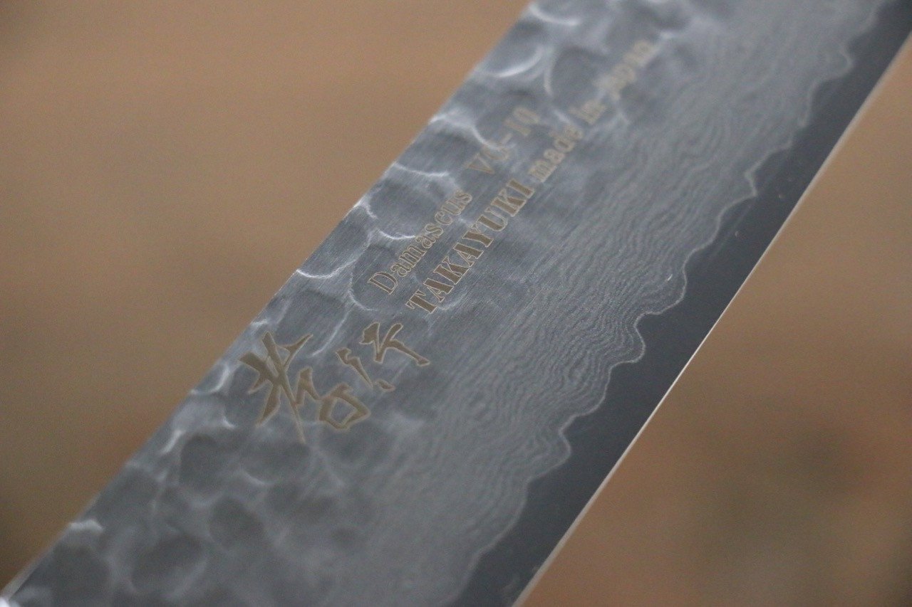 堺 孝行 VG10 33層 大馬士革紋 筋引 240mm 沙漠鐵木（杉原型） 握把 - 清助刃物