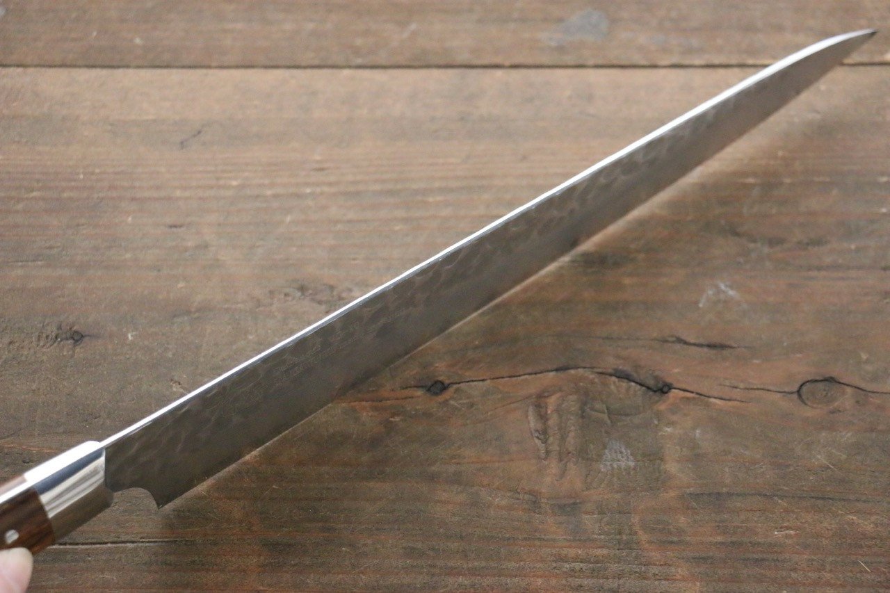 堺 孝行 VG10 33層 大馬士革紋 筋引 240mm 沙漠鐵木（杉原型） 握把 - 清助刃物