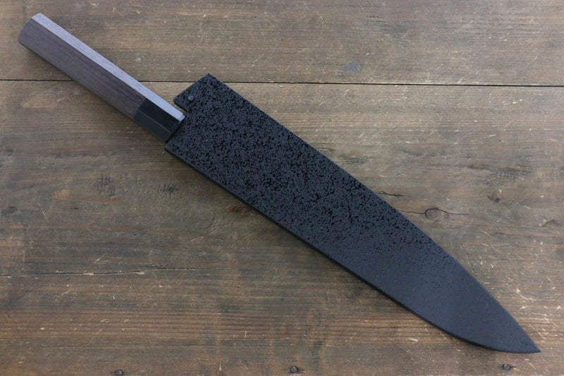 黑石目圖樣 木蘭 鞘 牛刀用 附合成木安全栓 270mm Houei - 清助刃物