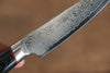清助 彩雲 VG10 大馬士革紋 削皮刀  90mm 黑米卡塔（樹脂複合材料） 握把 - 清助刃物