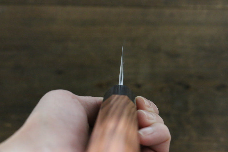 加藤 義實 超級青鋼 梨地 筋引 日本刀 270mm 黑宏都拉斯紫檀木握把 - 清助刃物