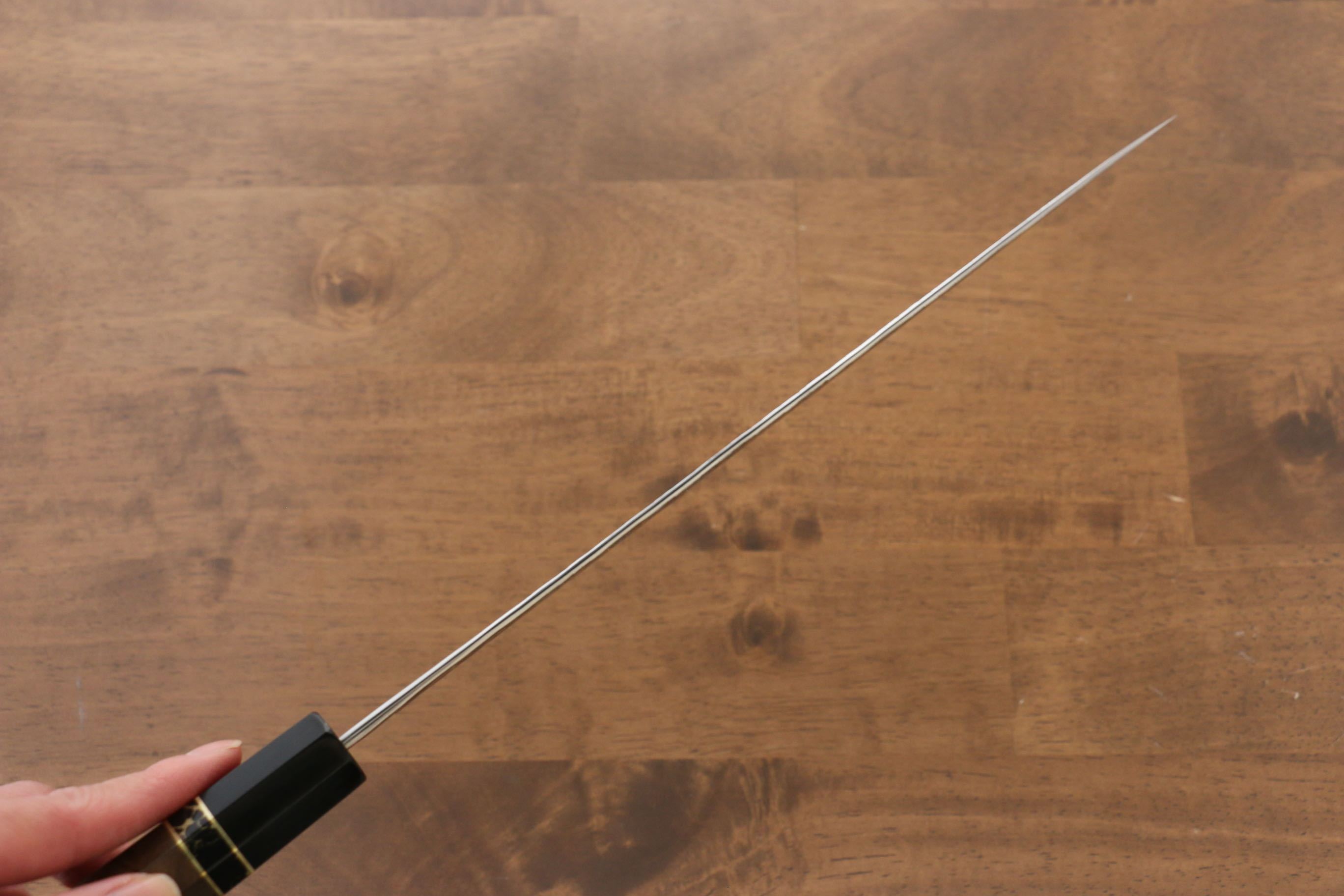 黑崎 優 雷神 特殊鈷合金 鎚目 筋引  240mm 特殊材料握把７ 握把 - 清助刃物