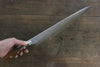 佐治 武士 青鋼二號 筋引 日本刀 300mm 鐵木 握把 - 清助刃物