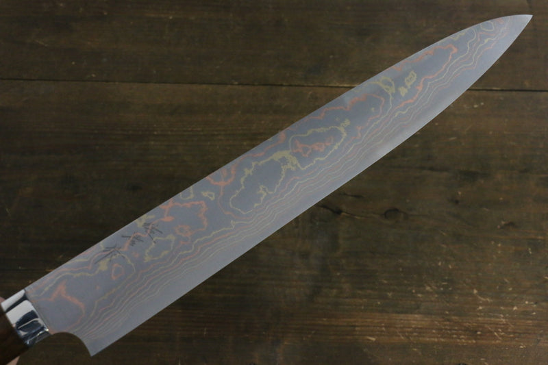 佐治 武士 青鋼二號 筋引 日本刀 300mm 鐵木 握把 - 清助刃物