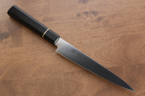 清助 鉬鋼（MOL） 切片刀  180mm 黑合成木握把 - 清助刃物