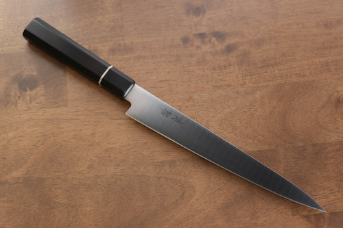 清助 鉬鋼（MOL） 切片刀  210mm 黑合成木握把 - 清助刃物