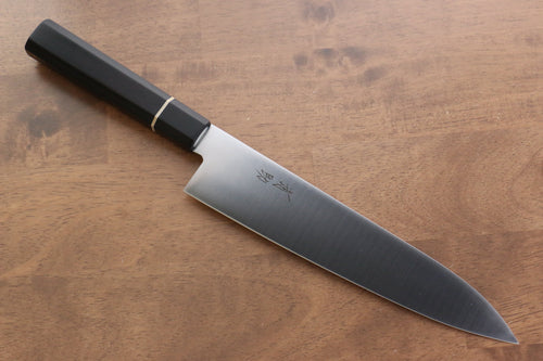 清助 鉬鋼（MOL） 牛刀  210mm 黑合成木握把 - 清助刃物