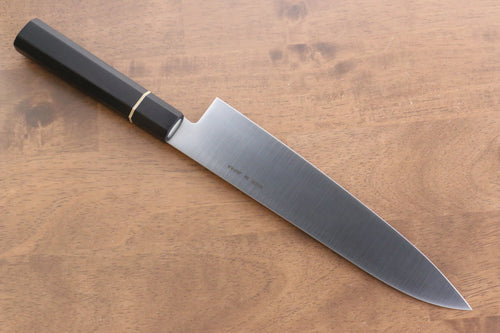 清助 鉬鋼（MOL） 牛刀  210mm 黑合成木握把 - 清助刃物
