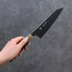 黑崎 優 閃光 R2/SG2 鎚目 文化刀 日本刀 165mm 黑檀 握把 - 清助刃物
