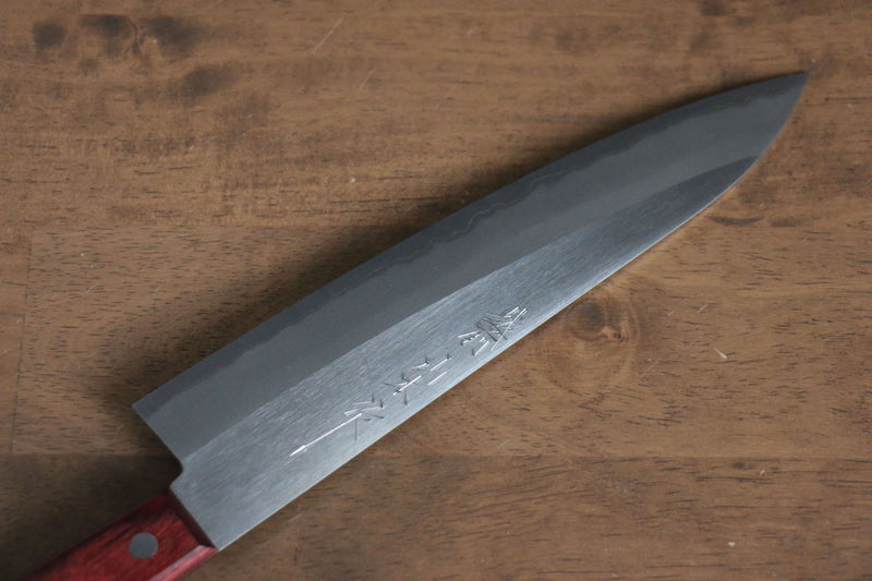 山本 直 白鋼二號 牛刀  210mm 紅合成木 握把 - 清助刃物