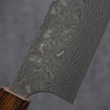 加藤 義實 R2/SG2 大馬士革紋 文化刀 日本刀 165mm 燒櫟木 握把 - 清助刃物