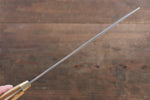 佐治 武士 VG10 黑色大馬士革紋 菜切 日本刀 170mm 茶色牛骨 握把 - 清助刃物