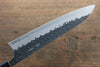 昌景 小石 超級青鋼 黑打 牛刀  210mm 美國櫻桃木握把 - 清助刃物
