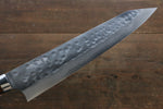 佐治 武士 SRS13 鎚目 大馬士革紋 切付  270mm 鐵木 握把 - 清助刃物