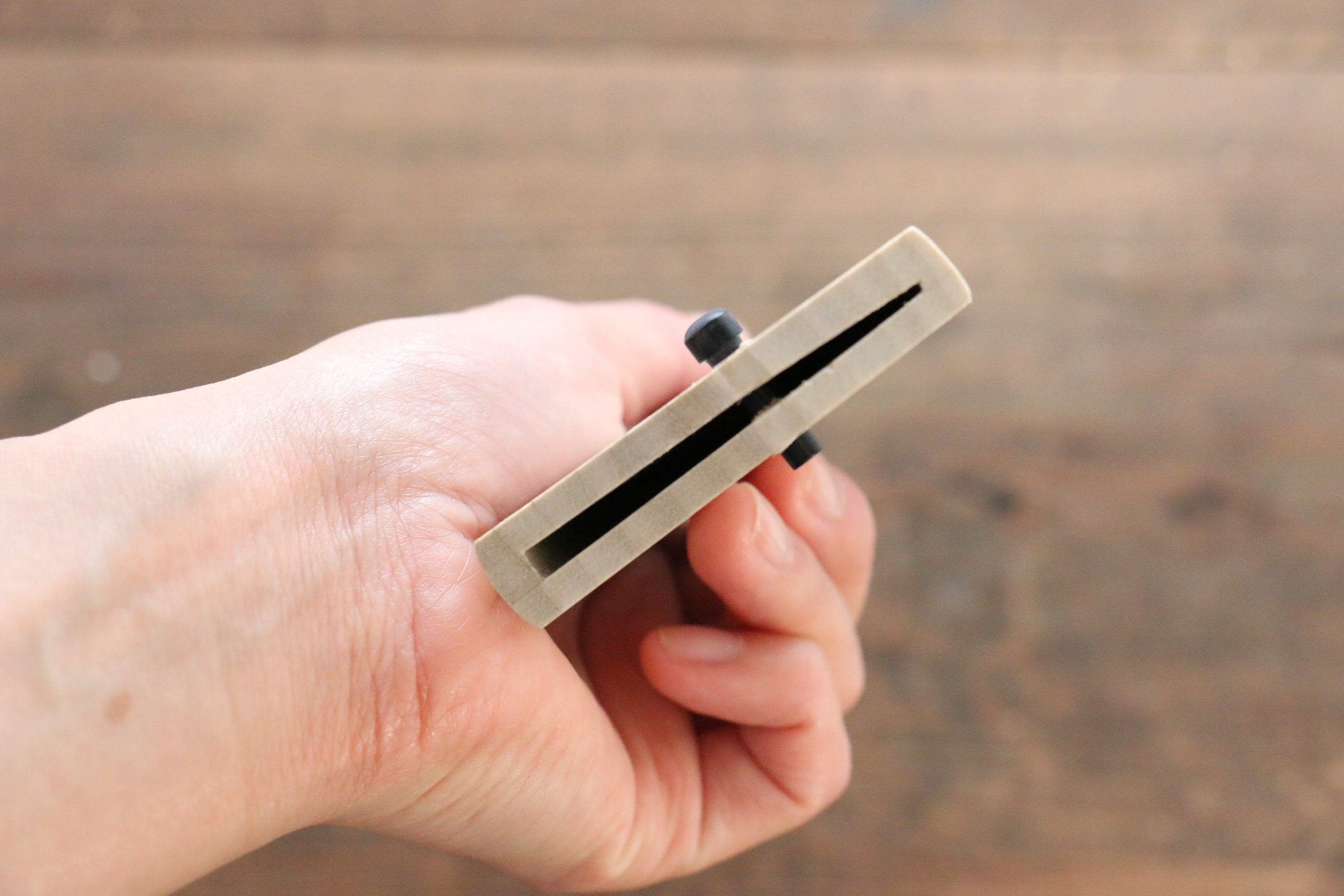 木蘭 鞘 劍型牛刀用 附合成木安全栓 190mm Aokki - 清助刃物