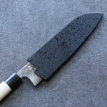 黑石目圖樣 木蘭 鞘 165mm 三德刀用 附合成木安全栓 - 清助刃物