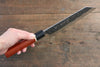 黑崎 優 超級青鋼 鎚目 文化刀  180mm 紅花梨木握把 - 清助刃物