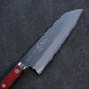 清助 超級青鋼 打磨處理 三德刀 日本刀 170mm 紅黑合成木 握把 - 清助刃物